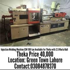 Injection molding machine jsw 100Tan Available 4 Theka With 2.5 M Hall