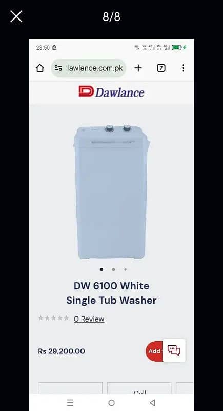 Washing Machine Dawlance 7