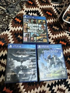 GTA 5, Horizon Zero Dawn, Batman Arkham Knight