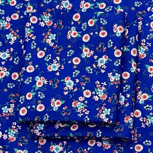 2Pcs Women's Unstitched Printed Suit 1