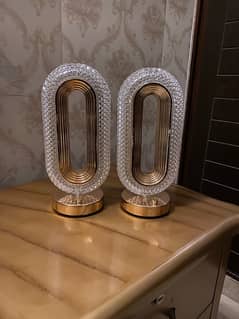 crystal metal lamps