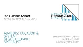 Tax Consultants/Audits/Financial Consultants