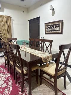 8 seater dining table wooden