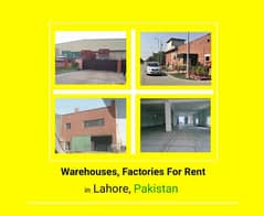 1 Kanal warehouse for rent