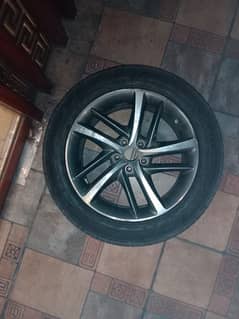 MG Alloy rim and Bridgestone tyre