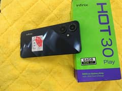 infinix hot 30 play (4/64) 6000 mah battery 18 watt fast charger