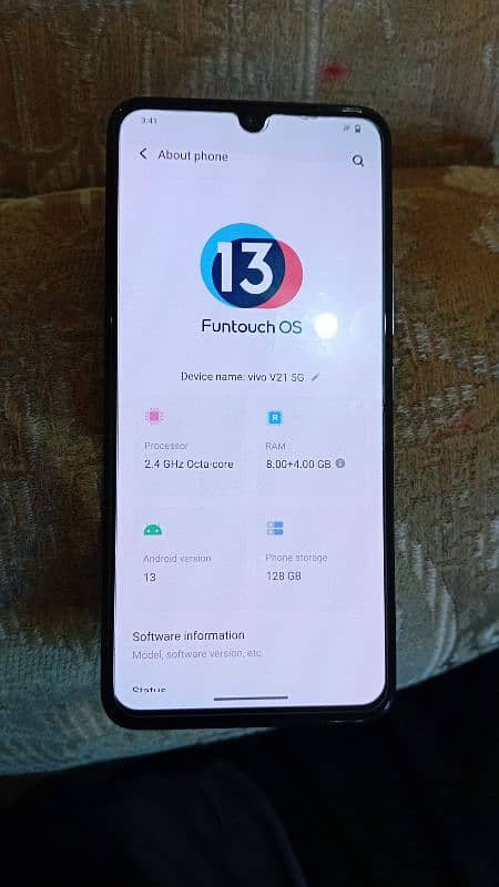 vivo v21 5g ram 8+4gp memory 128 3