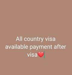 work visa available all country done base