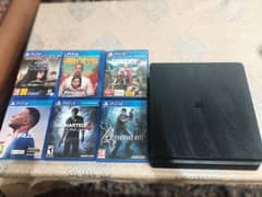 PS4 SLIM 1TB WITH 6 GAMES