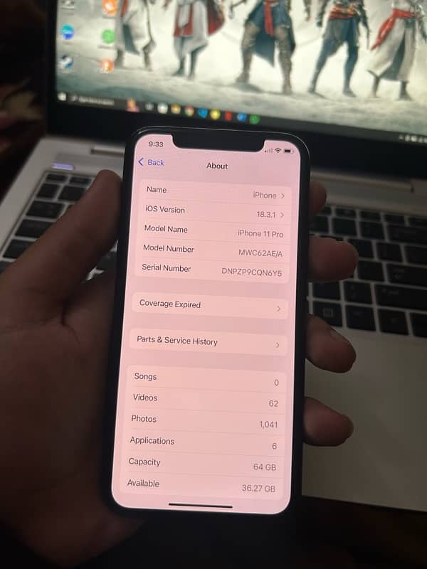 Iphone 11 pro 64gb Pta Approve 3