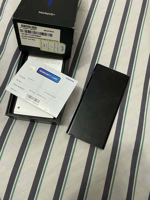 Samsung note 10 plus official PTA approved 4