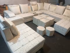 Luxurious 10-Seater U-Shaped Sofa – Elegant Comfort & Smart Space-Sav