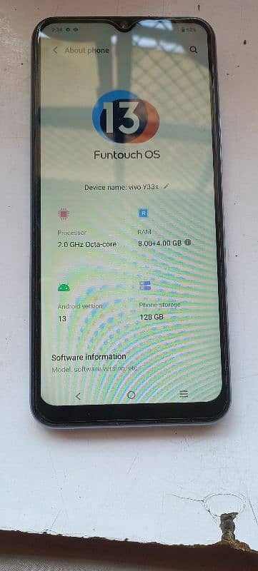 vivo y33s 8gb 128 gb rom 4