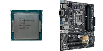 Combo Pack Intel Core i7-6700 & Asus q170m-c motherboard 4 Ram Slots