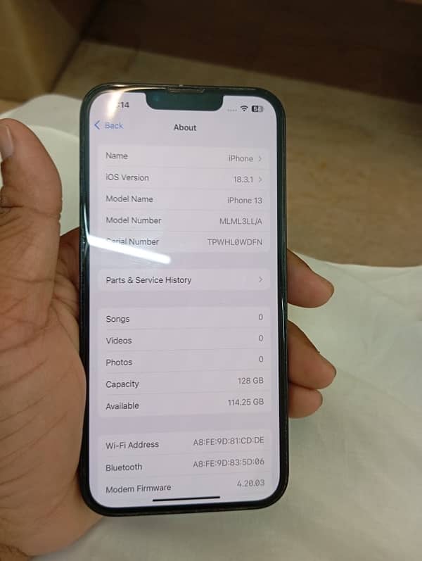 Iphone 13 128gb Non PTA (Sims Non Active) 5