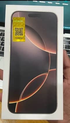 iphone 16 pro max pta approved 512Gb box pack