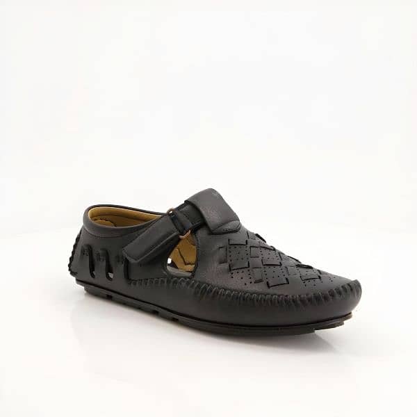 Men Premium Black Sandal 1