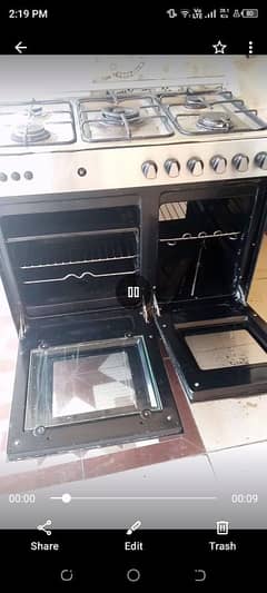 cooking range with oven