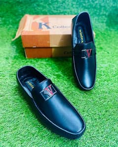 mens synthetic leather loafer