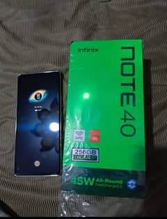 Infinix note 40 completely box 8+8/256