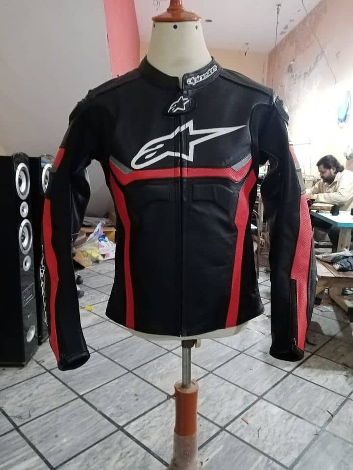 Top Quality Motorbike Leather Jacket alpinestar dainese ktm 2 pc 0