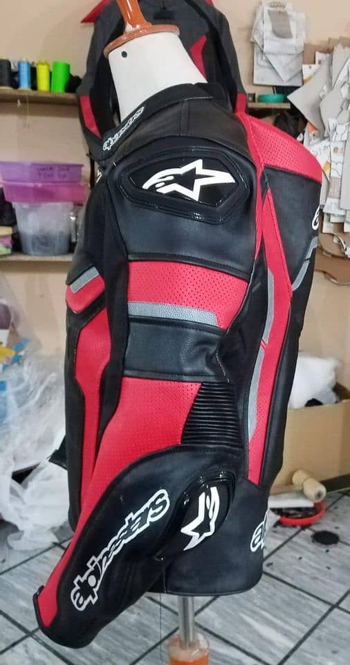 Top Quality Motorbike Leather Jacket alpinestar dainese ktm 2 pc 2