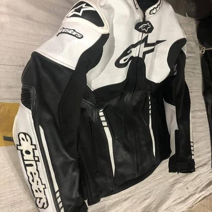 Top Quality Motorbike Leather Jacket alpinestar dainese ktm 2 pc 5