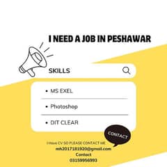 I need a job in Peshawar