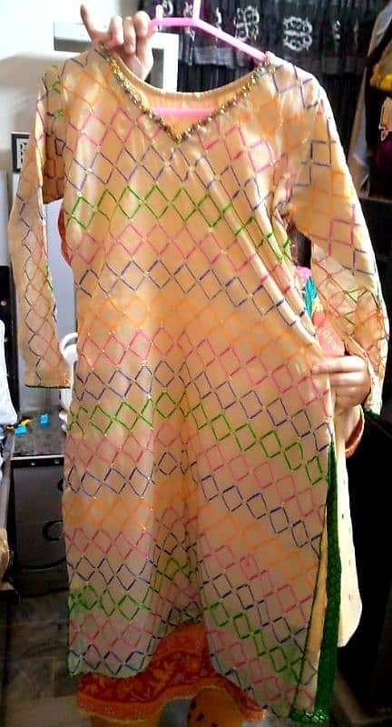 Organza fancy 2 piece shirt dupatta 0