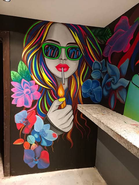 Wall interior,rock'n wall,wall graphy, fancy work 2