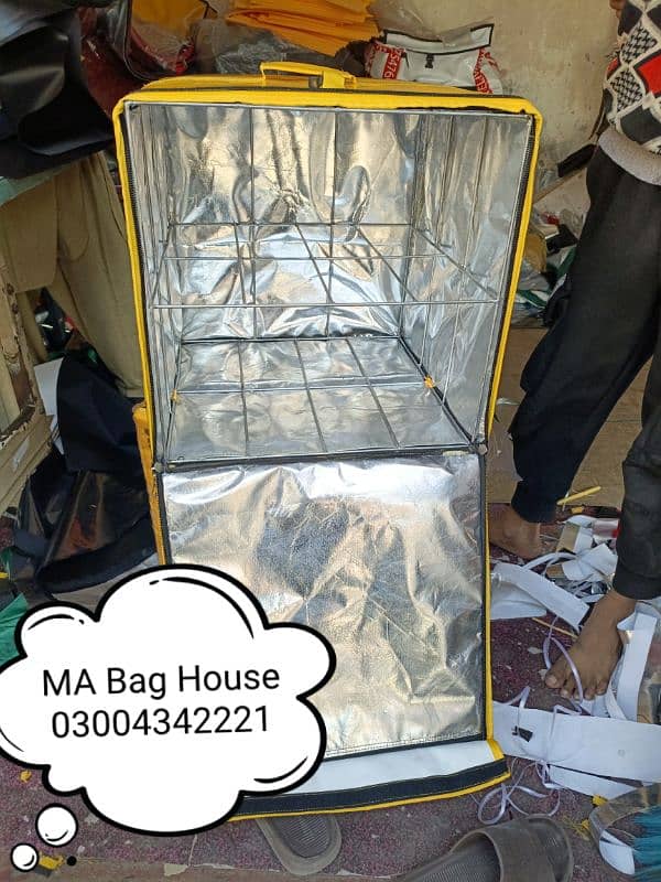 Pizza Fast Food Delivery Bag & pizza pan non sticks 1