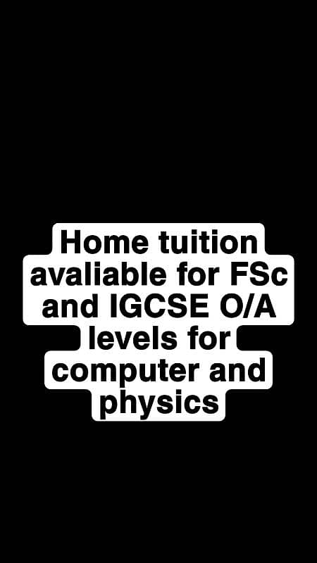 Tutor avaliable for IGCSE and Fedral board 0