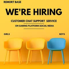 we're Hiring for Chat Support Service girls and boys