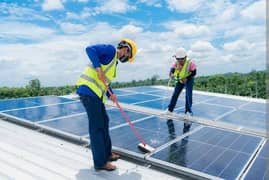 Staff required for Solar panel cleaning