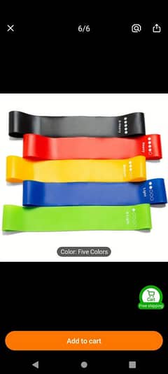 5pcs Resistance Bands, For Whole-Body Fitness, Leg, Arm, Stretching,