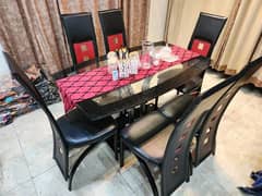 6 chairs imported dining table