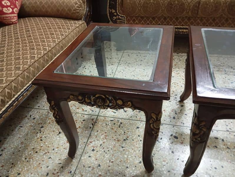 Chiniot style sofa set with dewan and table set 9