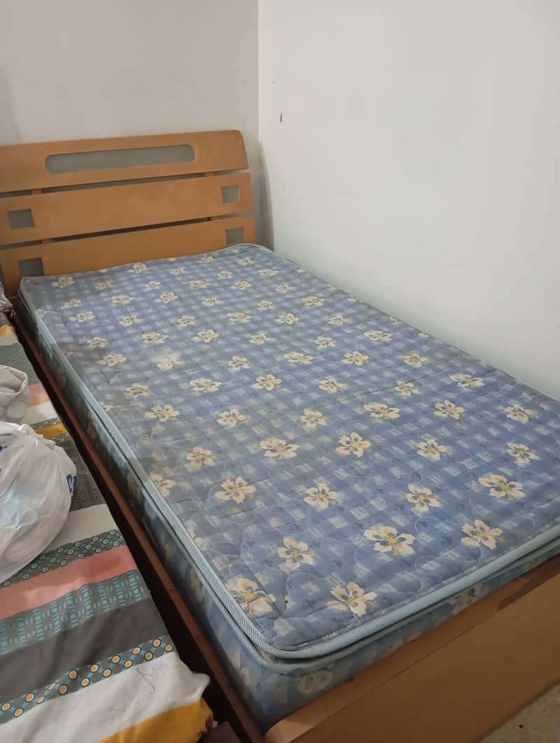 Single Bed with Diamond Spring Mattress 0