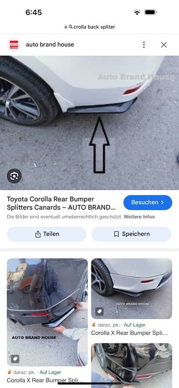 toyota crolla back splitter new 10/10 not ueds 1