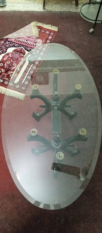 used 2 round 1 oval center table 1