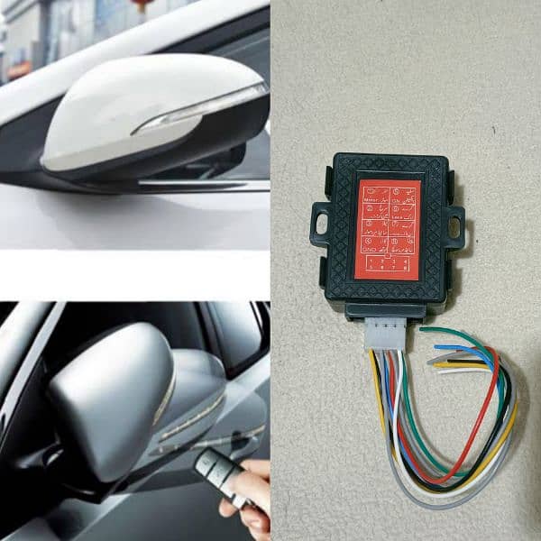 Side mirror auto folding kit with Remote Lock unlock. retractable 0