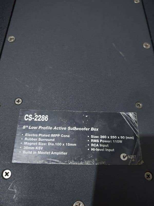 Original imported branded Geniune USA Response Underseat heavy woofer 14