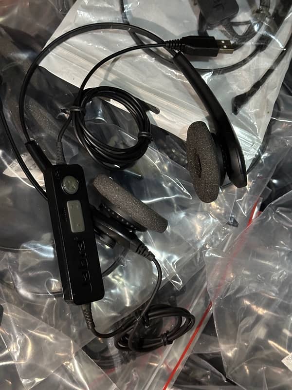 Jabra Biz 1500 USB Headphone Headset Noise Free Mic for Calls Meetings 3