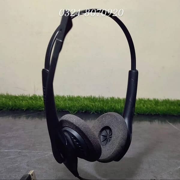 Jabra Biz 1500 USB Headphone Headset Noise Free Mic for Calls Meetings 4