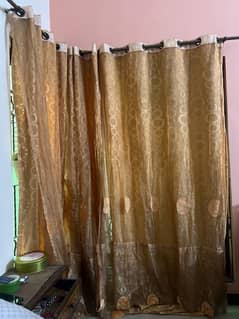 orange shade curtains