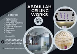 False ceiling,POP ceiling,Gypsum Partition,Office ceiling