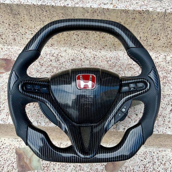 Honda Civic Reborn Carbon fiber steering 0