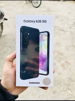 galaxy a35 5g just box open 256gb all accessories box full warranty