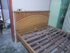 urgent sale double bed without mattress