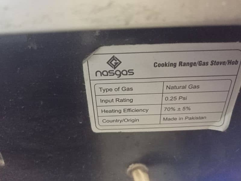 Nasgas Cooking Range for sale 2